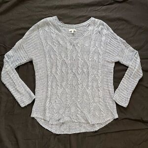 Sonoma blue Cable Knit Sweater